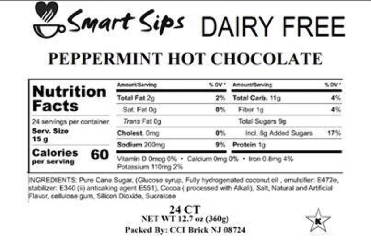 Dairy-Free Peppermint Hot Chocolate Pods T80239