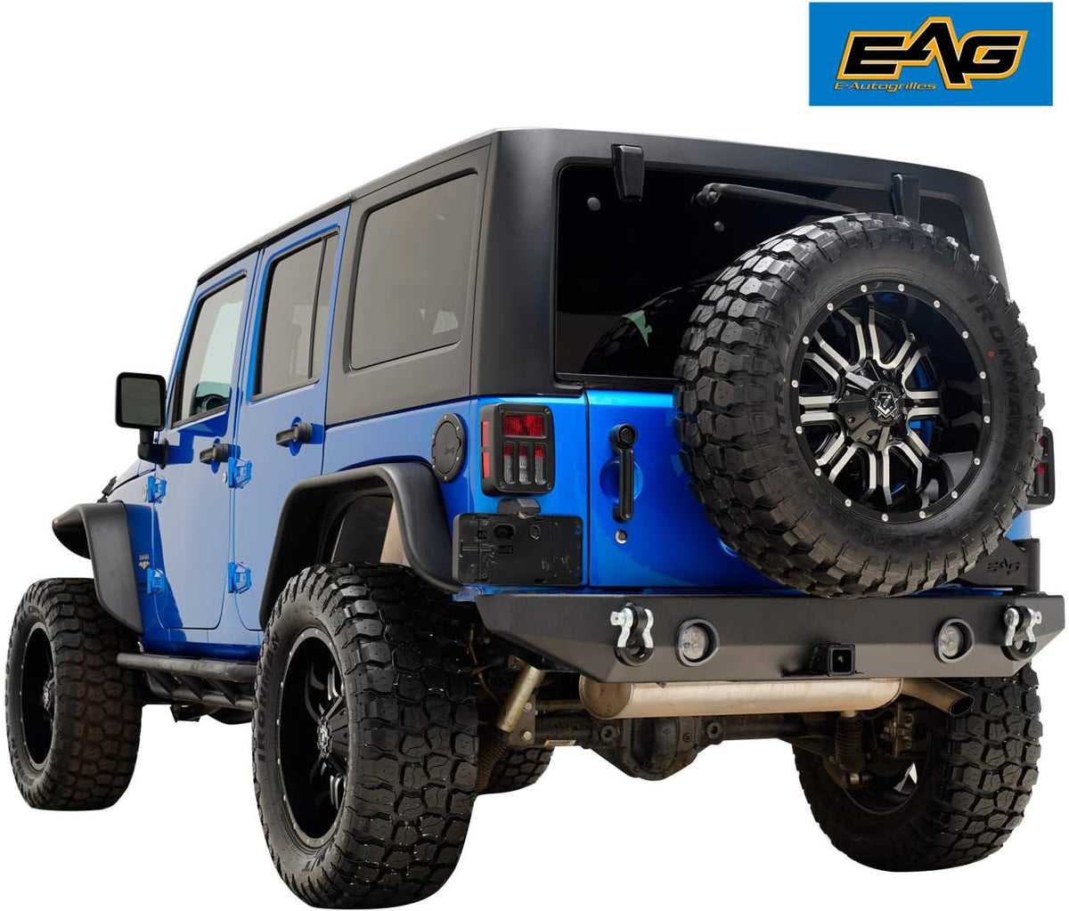 Compatible with JK Rear Bumper with Tire Carrier B230