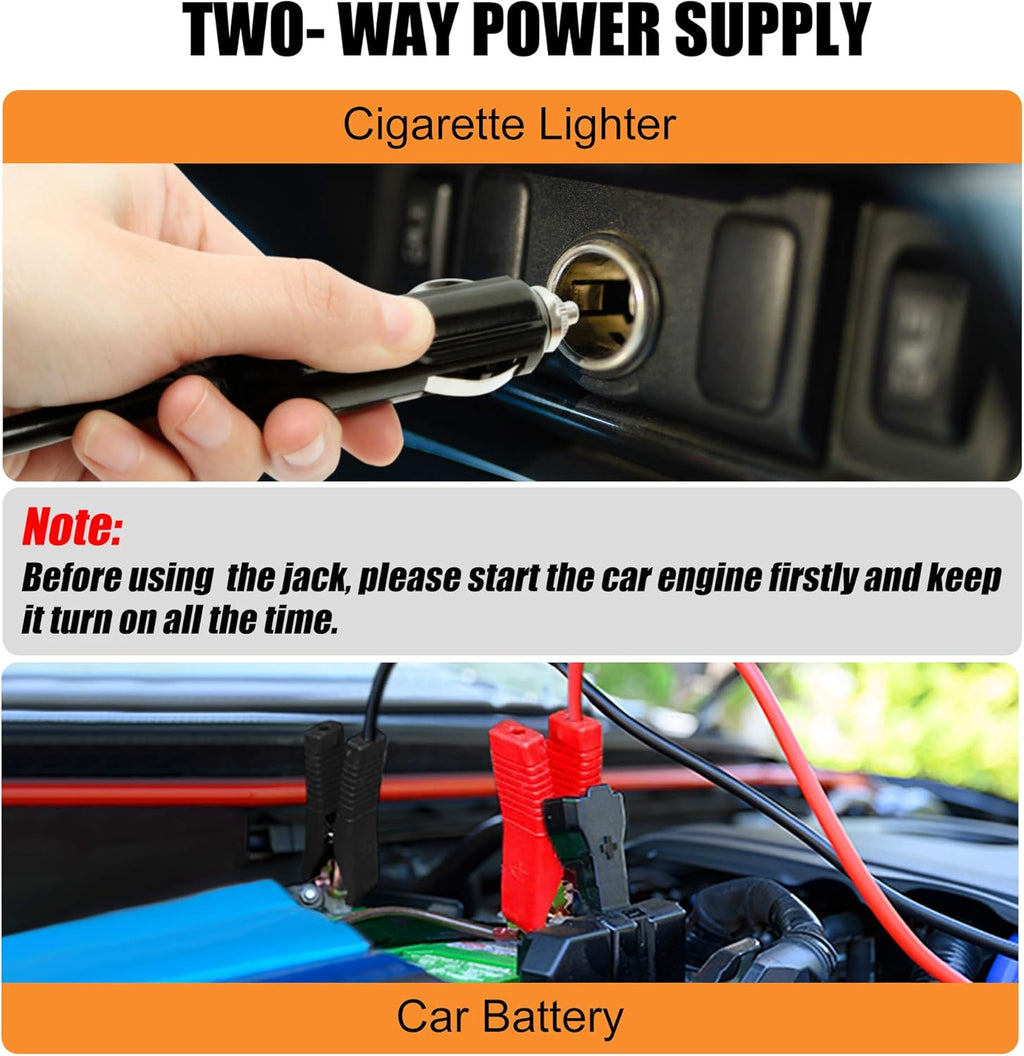 5 Ton 12V Electric Car Jack with Inflator Pump G65283
