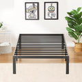 14 inch Black Metal Twin Bed Frame L671