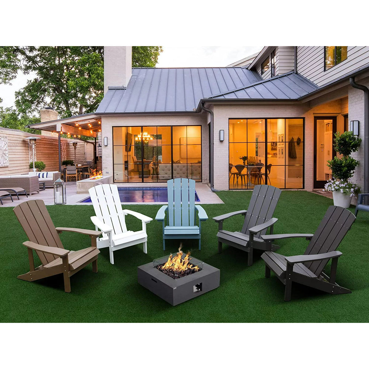 2 Pcs Weather Resistant HIPS Adirondack Chair P2024
