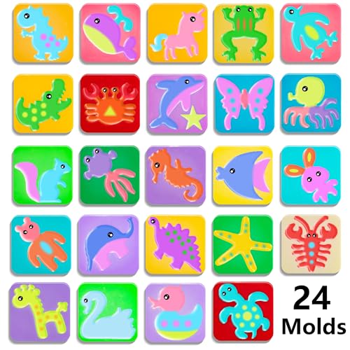 Water Elf Toy Kit, 20 Bottles 24 Molds Water Gel Craft Kit R663055