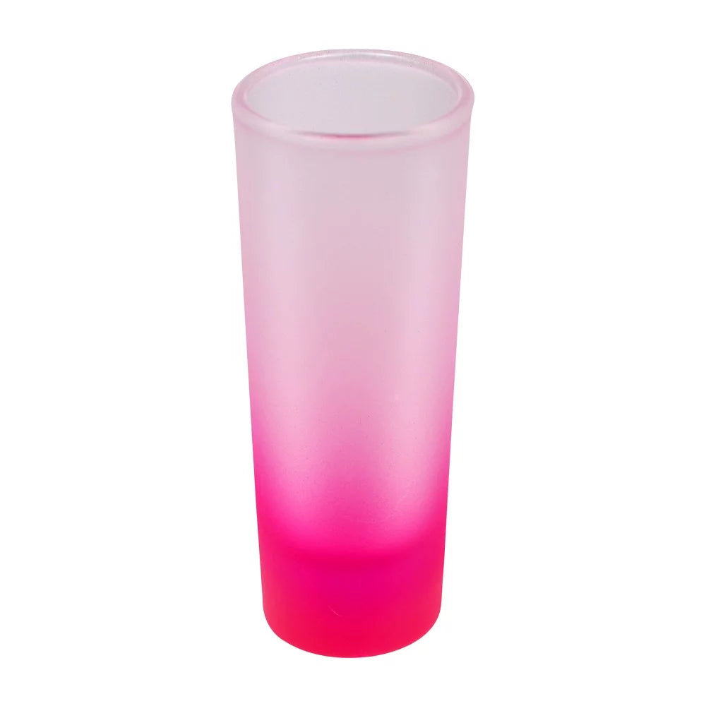 3oz Colored Glass Mugs Frosted Shot Glass E5203