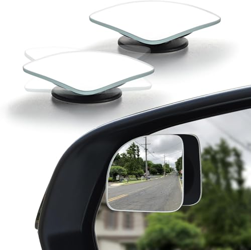 2" Round Frameless Convex Blind Spot Mirror, Pack of 2 Y935