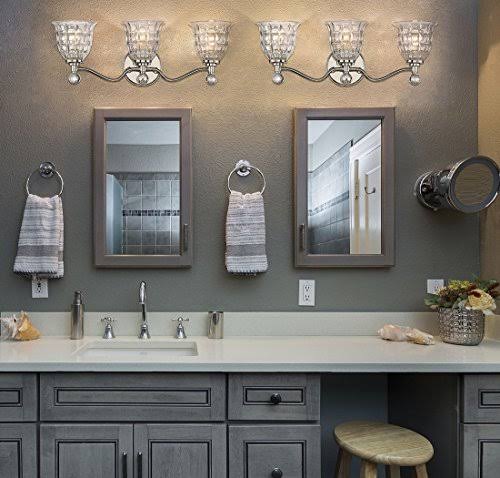 Polished Nickel 2 Light Bath Bar Q475