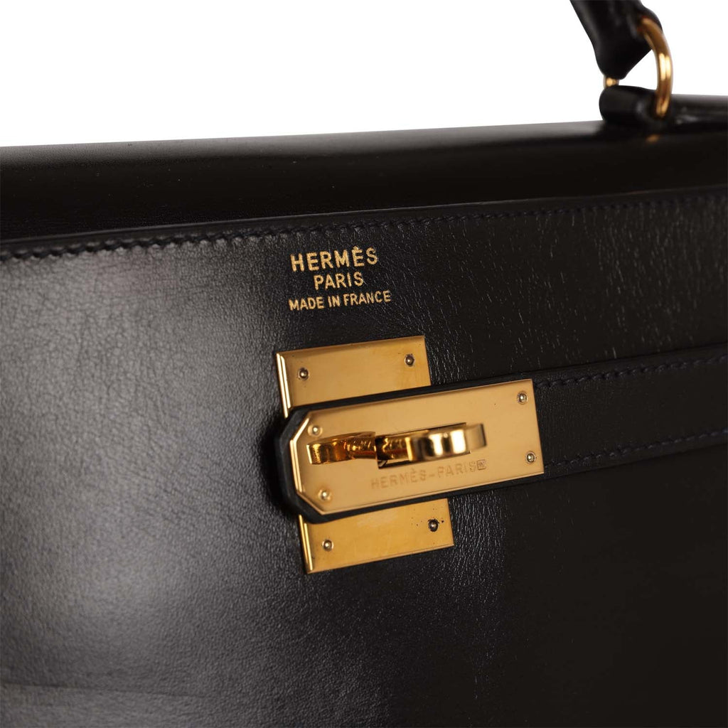 Black Leather Handbag C5596
