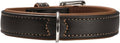 Black Cognac Leather Dog Collar C987850