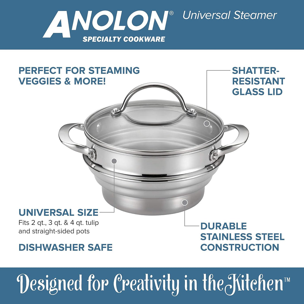 Stainless Steel Covered Steamer Insert N371340