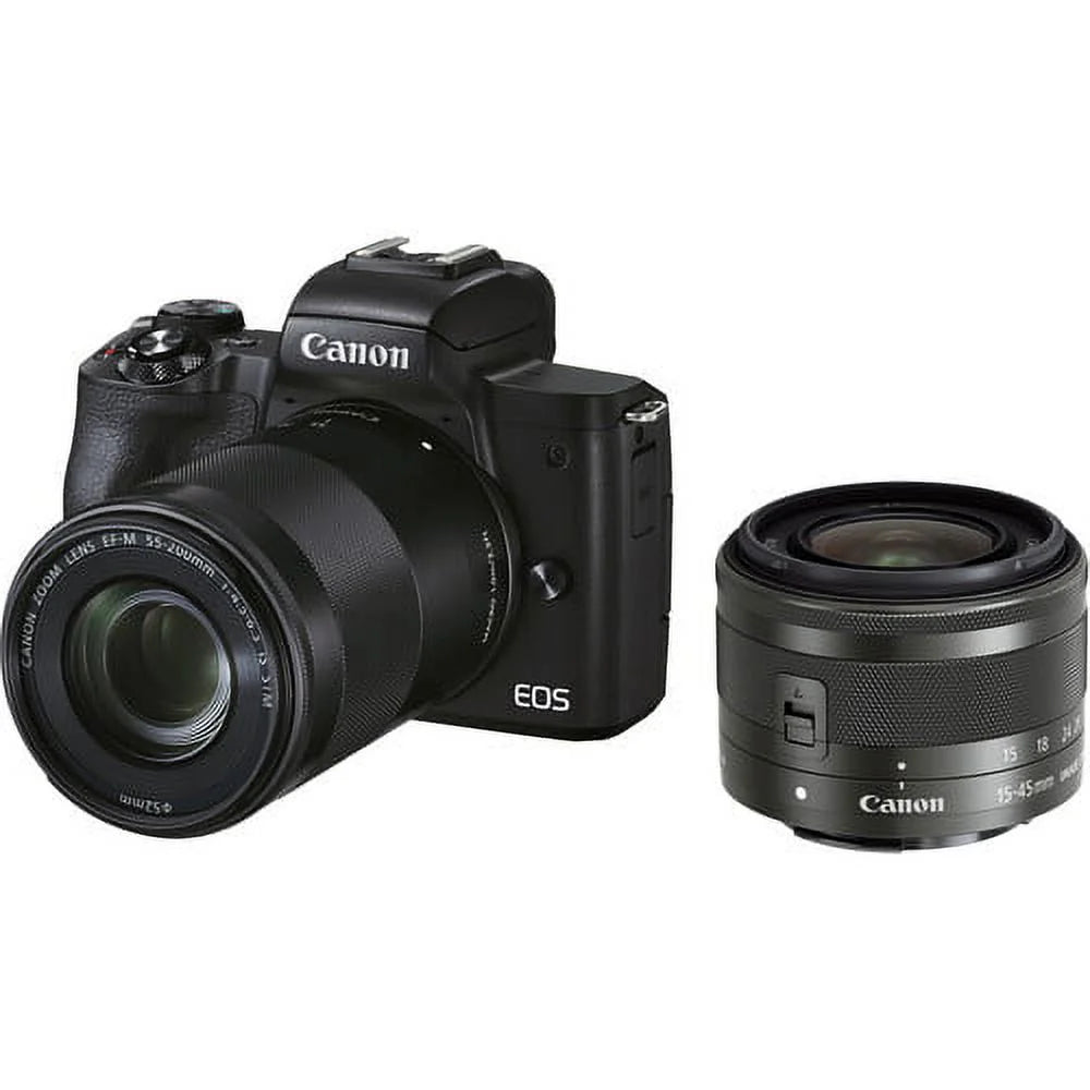 Mirrorless Camera with 15-45mm and 55-200mm Lenses (Black) D5616