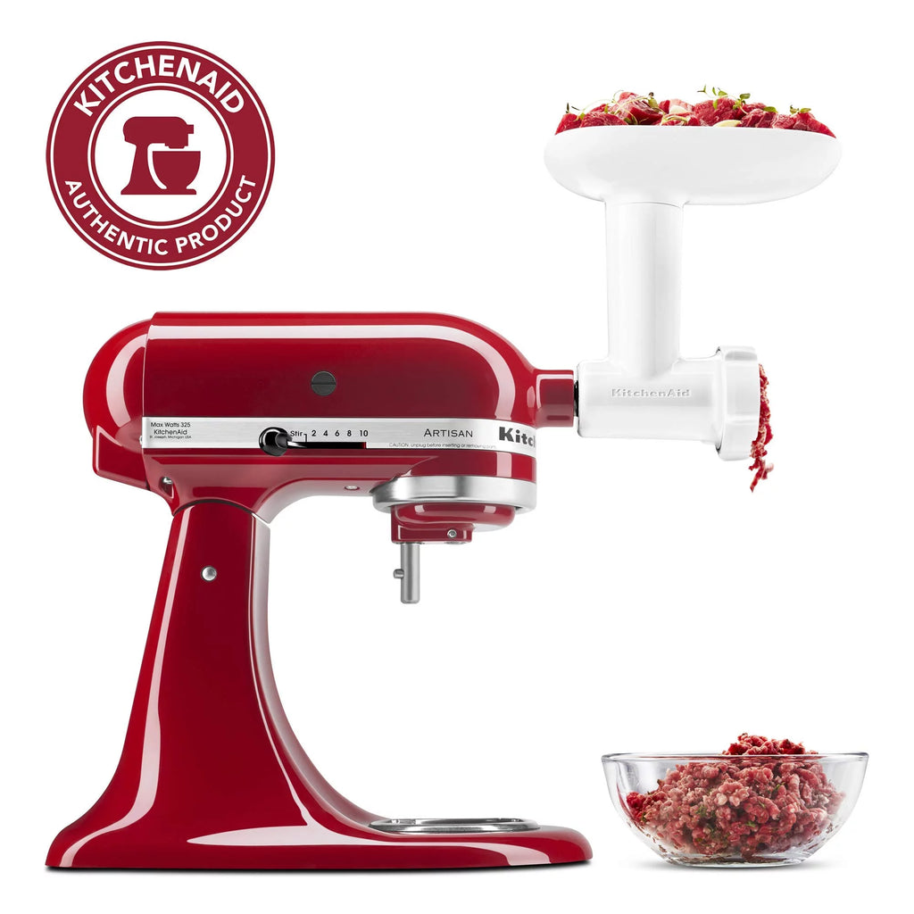 White Food Grinder Attachment S196371