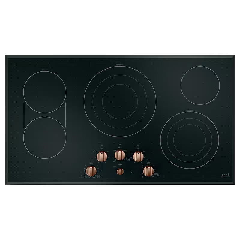 Brushed Copper Electric Cooktop Knob Kit V8412