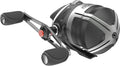 Black Spincast Fishing Reel, Size 20, 5.8:1 Gear Ratio, All-Metal Construction, Pre-spooled with 6 lb Fishing Line U35247