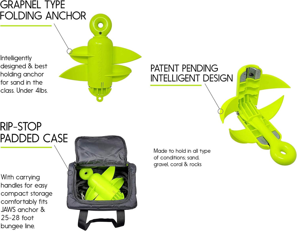 Folding Kayak Anchor with Ripstop Case, Pack of 2 O955603