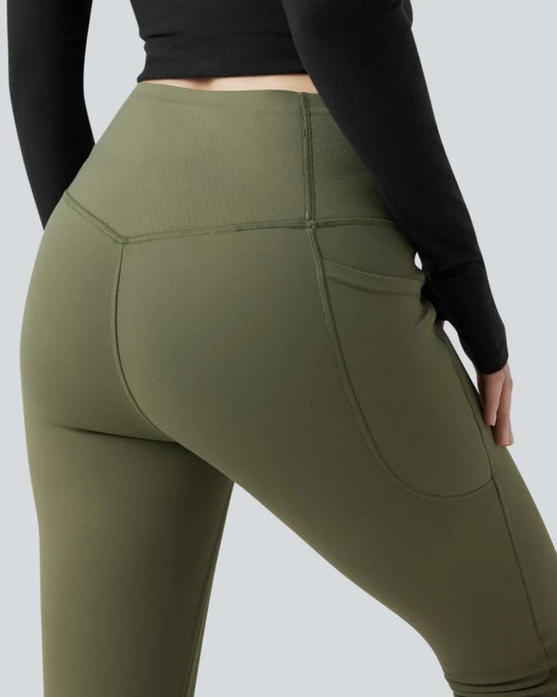 Thermal Tummy Control Yoga Leggings with Pockets F872011