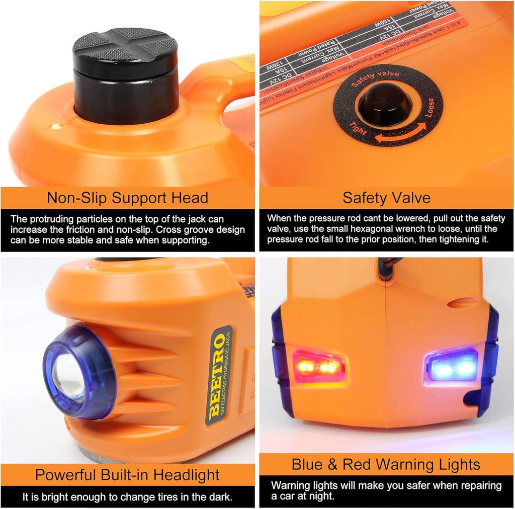 5 Ton 12V Electric Car Jack with Inflator Pump G65283