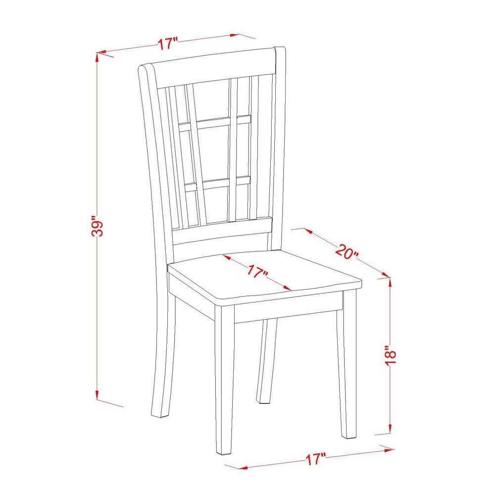 5 Piece Kitchen Dining Set with Table and 4 Chairs C6685