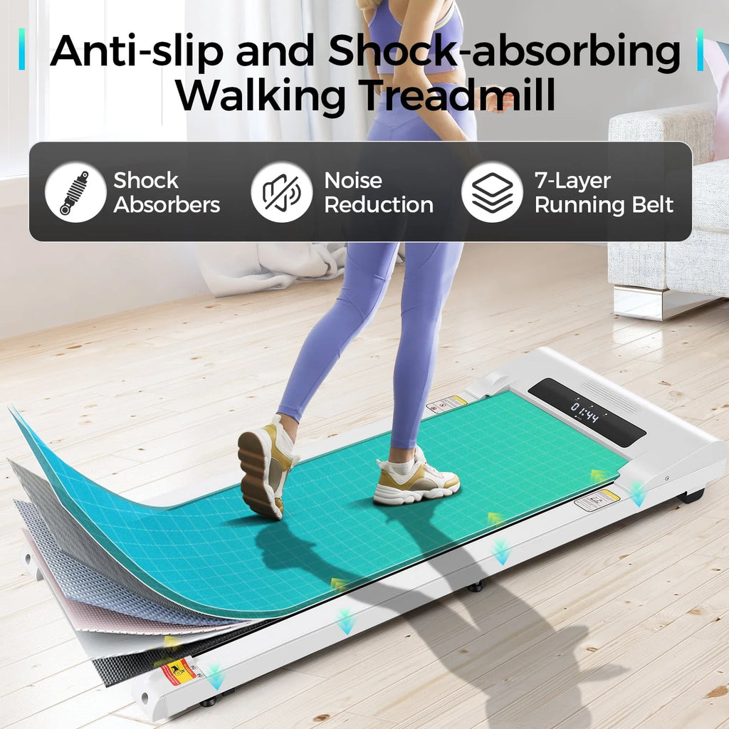 Walking Pad Treadmill 2.5HP Electric Jogging Running Machine with LED Display H224627