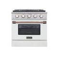 White Natural Gas Range B9500