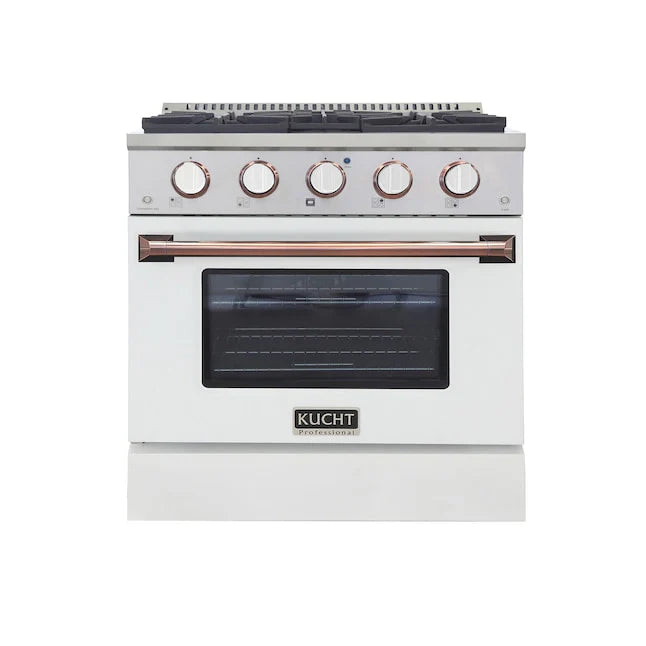 White Natural Gas Range B9500