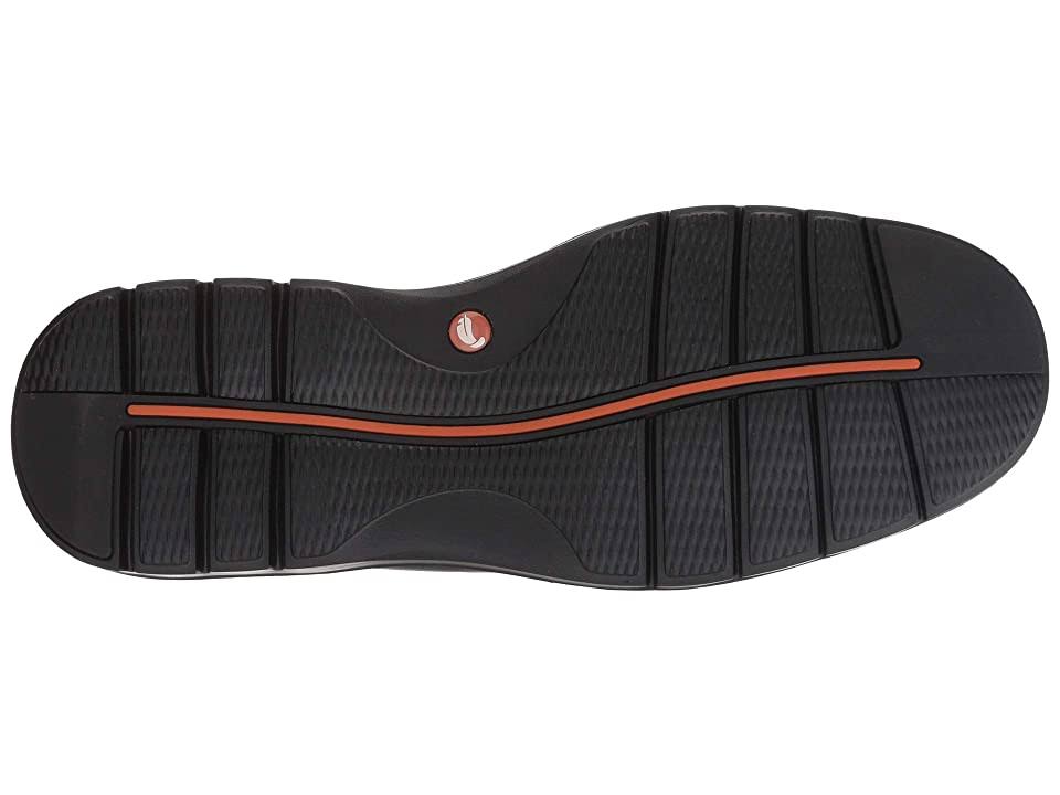 Black Leather Un Ramble Lo Shoes H878