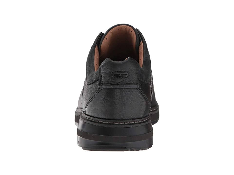 Black Leather Un Ramble Lo Shoes H878