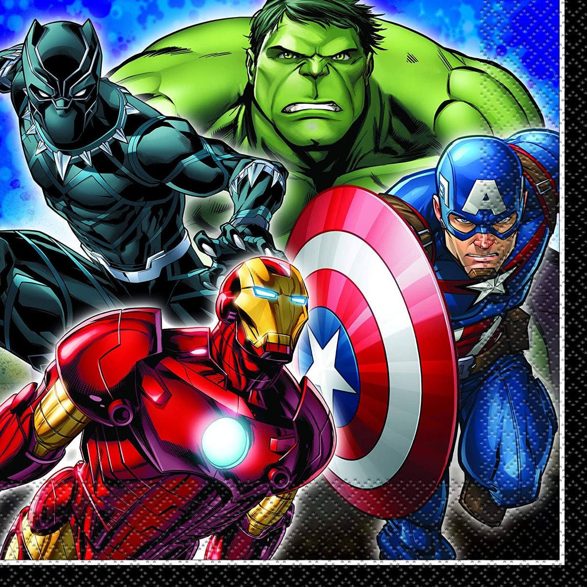 Avengers Birthday Decorations Plates Napkins Cups Table Cover Banner Plastic Cutlery Serves S233514