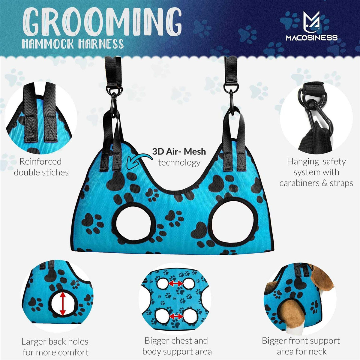 Pet Grooming Hammock Set D339