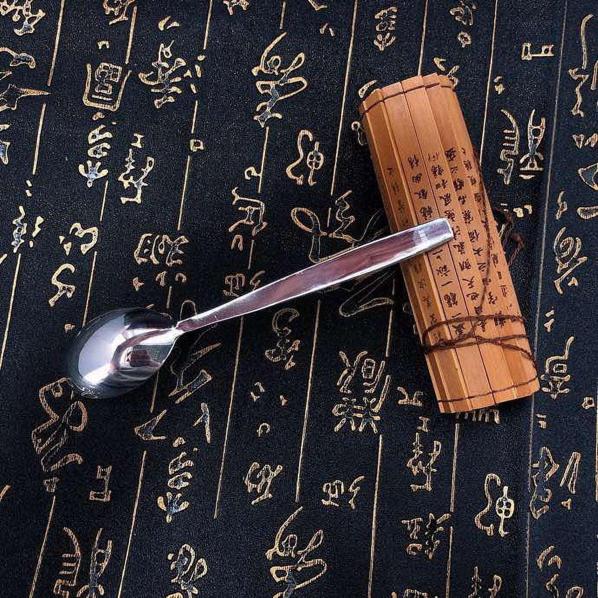 999 Sterling Silver Long Handled Soup Spoon S7596
