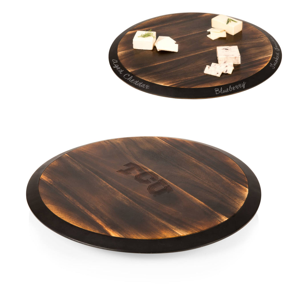 Acacia Wood Lazy Susan Serving Tray X814306
