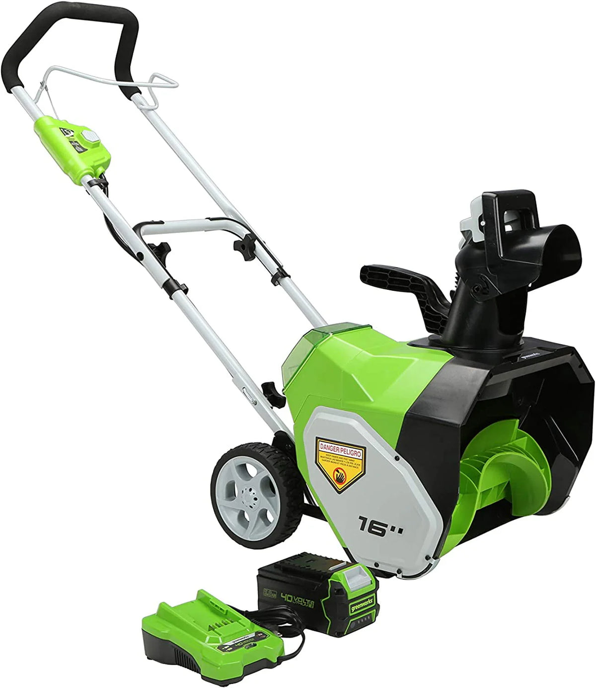40V 16 Cordless Snow Thrower with 5Ah Battery and Charger Q394