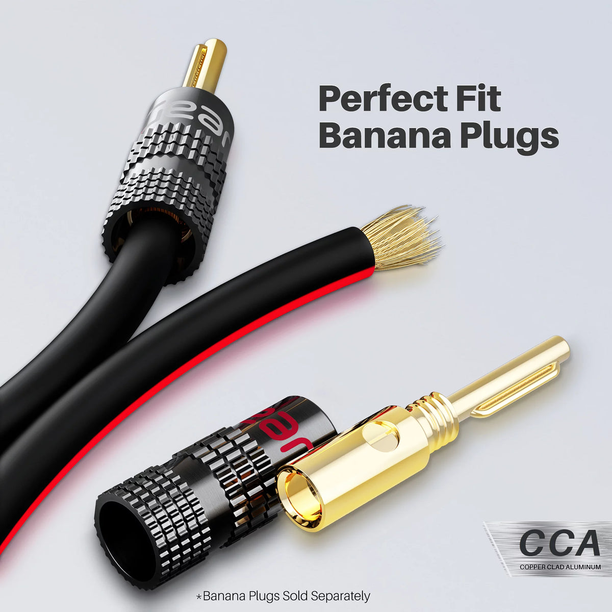 12 Gauge Copper Clad Aluminum Speaker Wire, Black 200 ft A5136