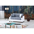 Grey Convertible Loveseat Sleeper V565