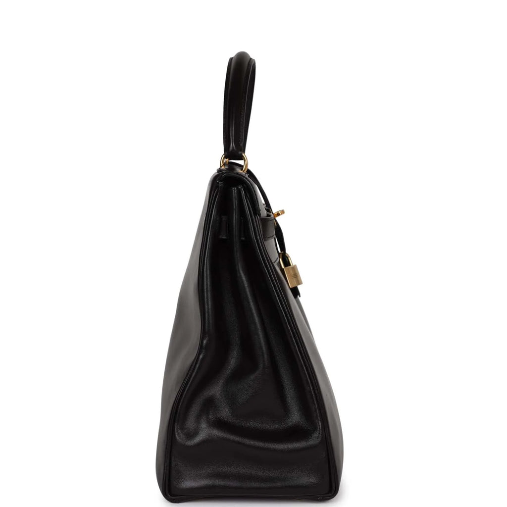 Black Leather Handbag C5596