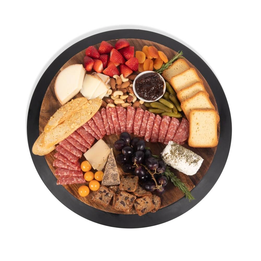 Acacia Wood Lazy Susan Serving Tray X814306