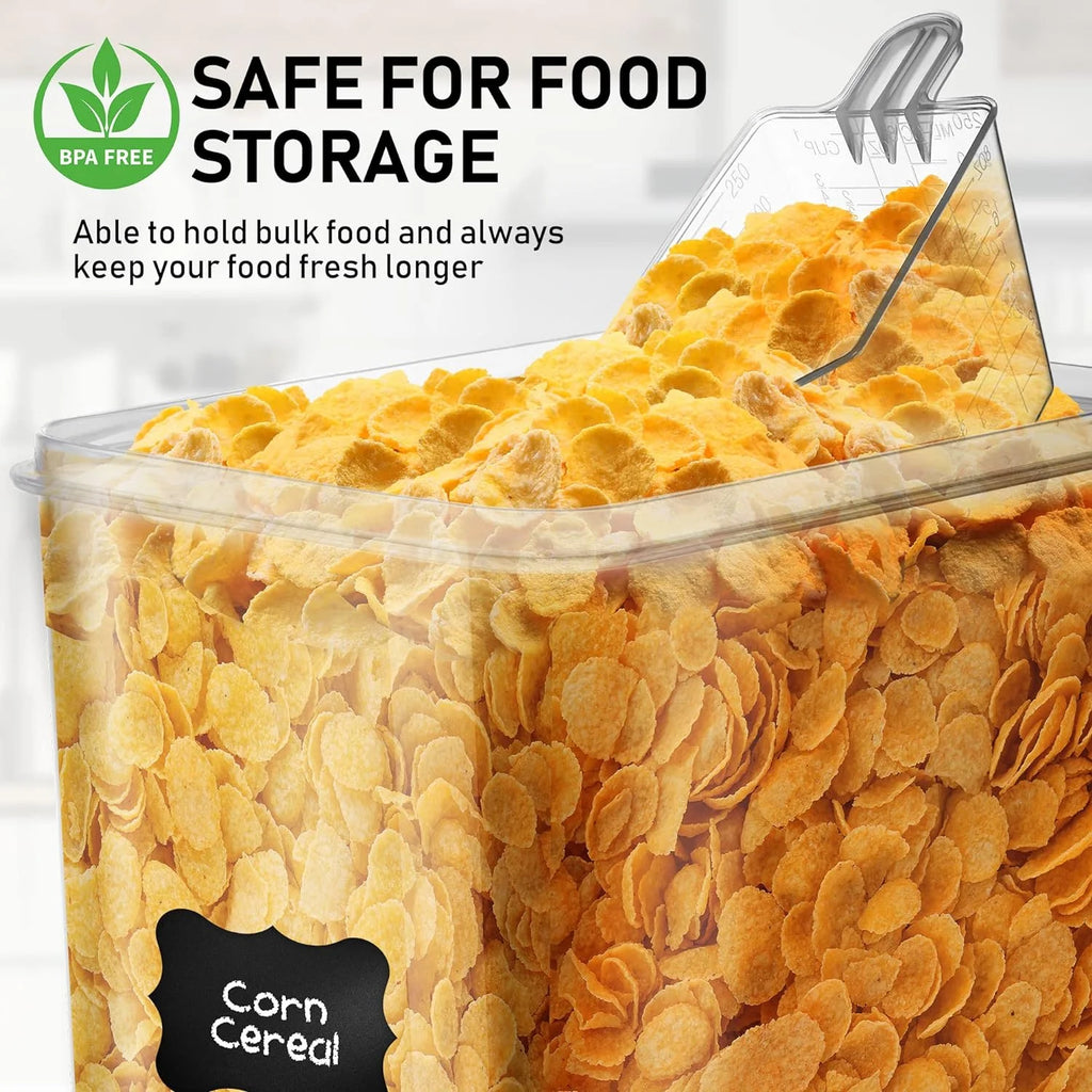 2PCS Extra Large Airtight Clear Plastic 8.5L Storage Containers with Lids G694252