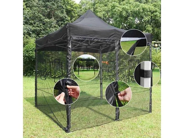 4 Pcs Pop Up 10 ft Canopy Tent Mesh Side Wall T765