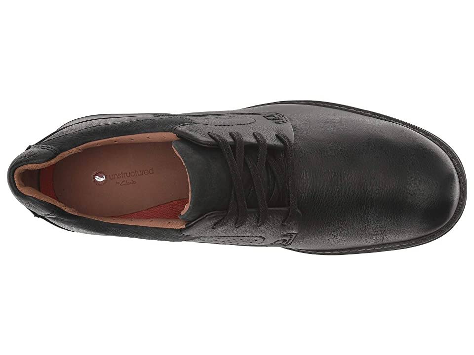 Black Leather Un Ramble Lo Shoes H878