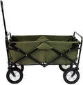 Black Steel Frame Collapsible Folding Utility Wagon Q546