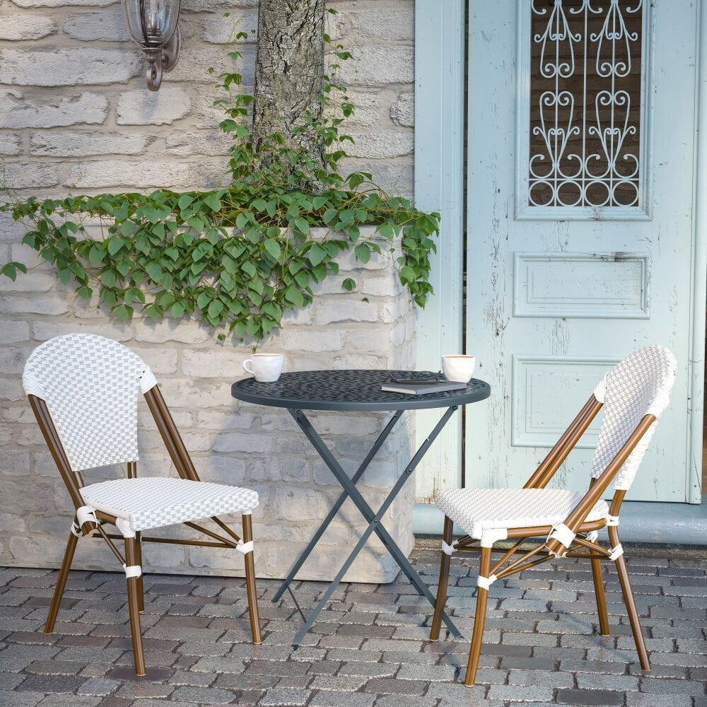 2 Pack All-Weather Chairs with Bamboo Print Frame C575613