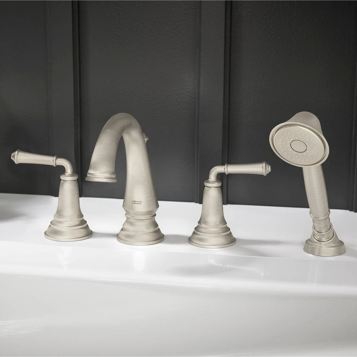 Polished Chrome Roman Tub Faucet with Personal Shower C3315