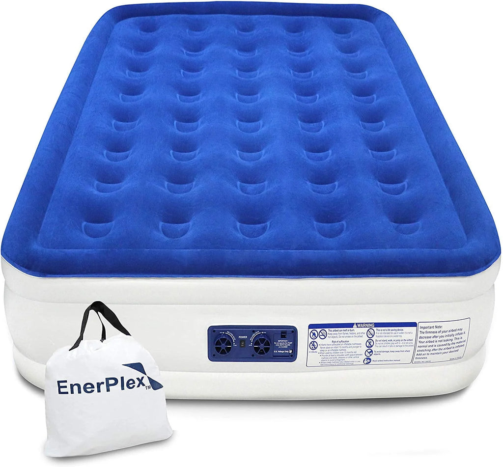 Queen 16 Inch Double High Air Mattress with Built in Pump C166174