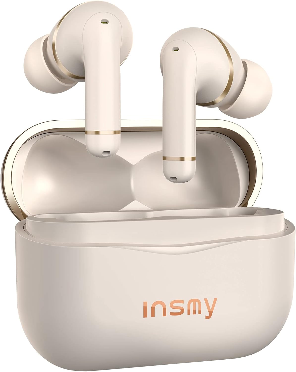 Wireless Noise Cancelling Waterproof Earbuds with 6 Mics, 36 Hours Playtime Bluetooth Headphones (Black) F7844
