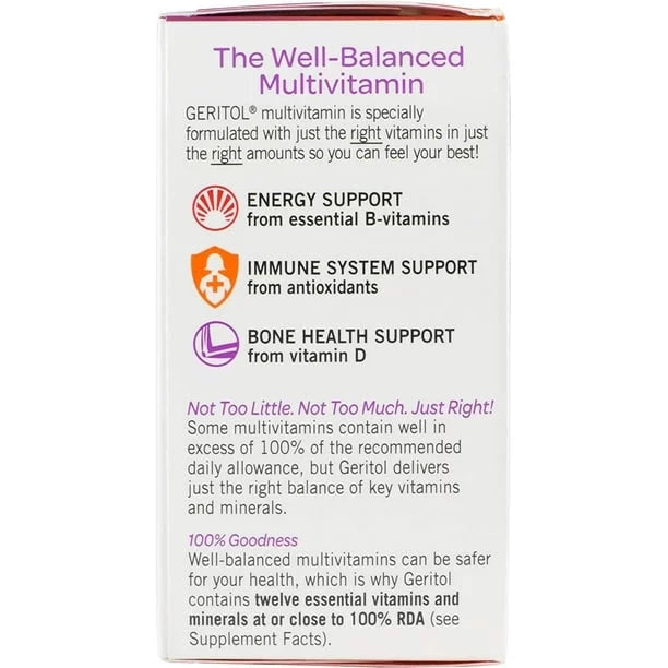 Geritol Complete Tablets 100 Tablets (Pack of 4) E955