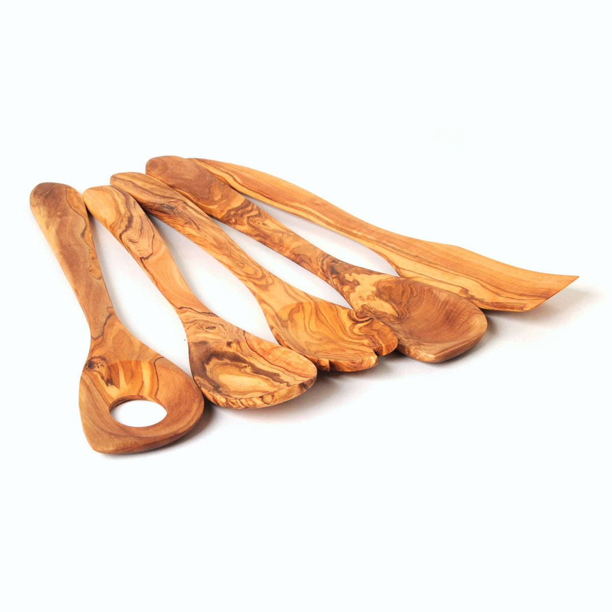 Hand Carved Utensil Holder and 6 Piece Kitchen Tool Set P1667