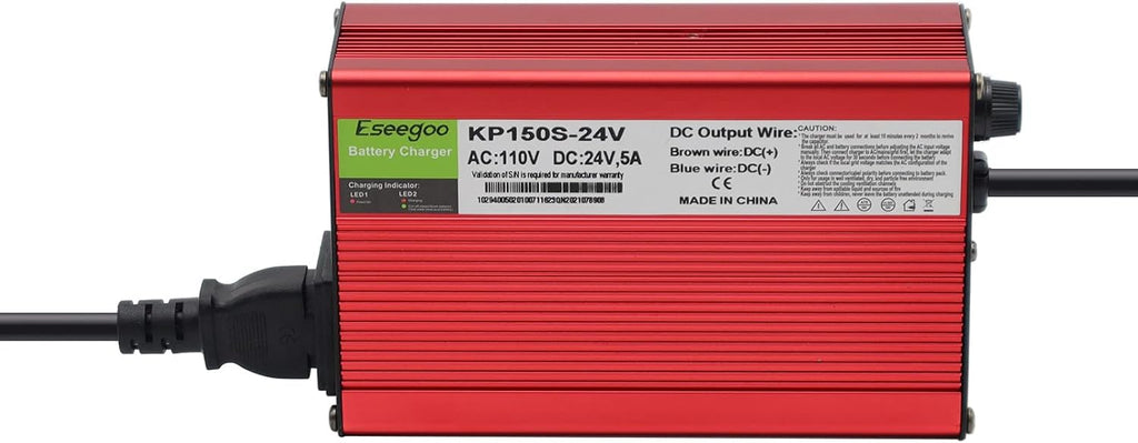 24V 5A Battery Charger with 3-Pin XLR Connector Pack of 2 B400765
