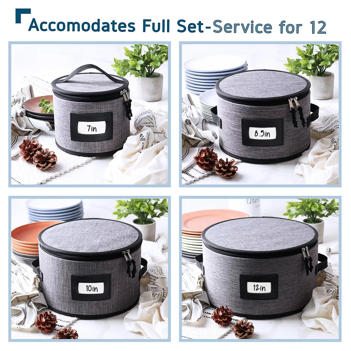 Dinnerware Storage Container Set 8pc S77111