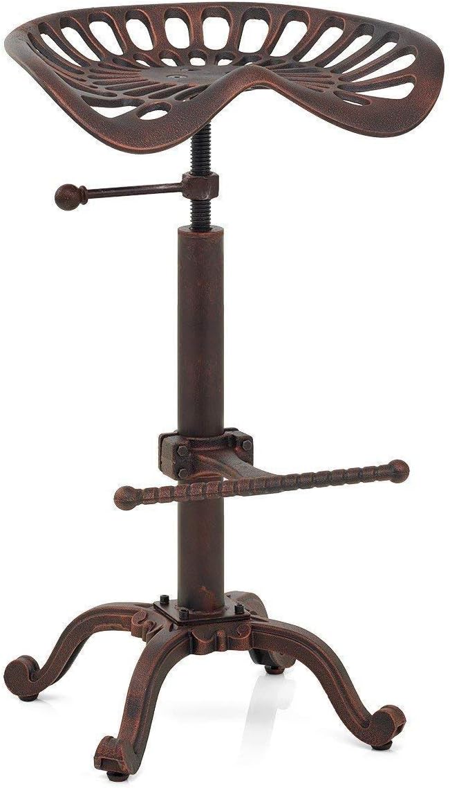 Adjustable Cast Iron Swivel Bar Stool Y935