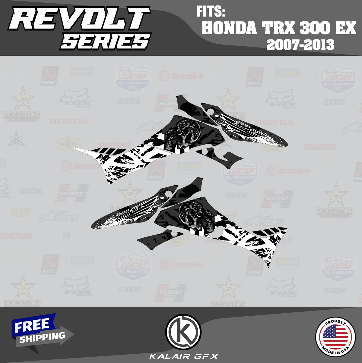 Graphics Kit for Honda TRX300EX E30387