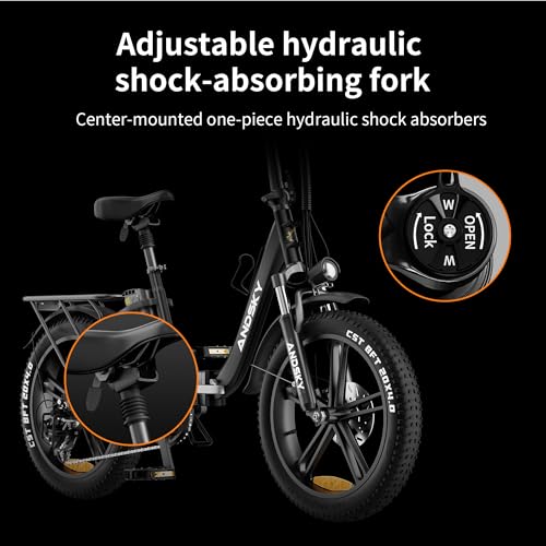 750W 48V 768WH Removable Battery Foldable 20''×4.0" Fat Tire Electric Bike D399