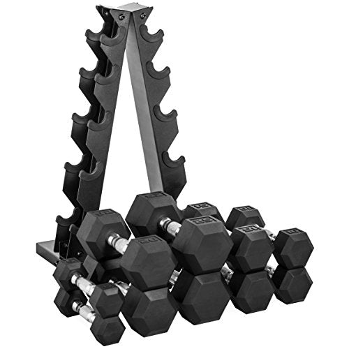 150 LB Dumbbell Set with Rack N421376